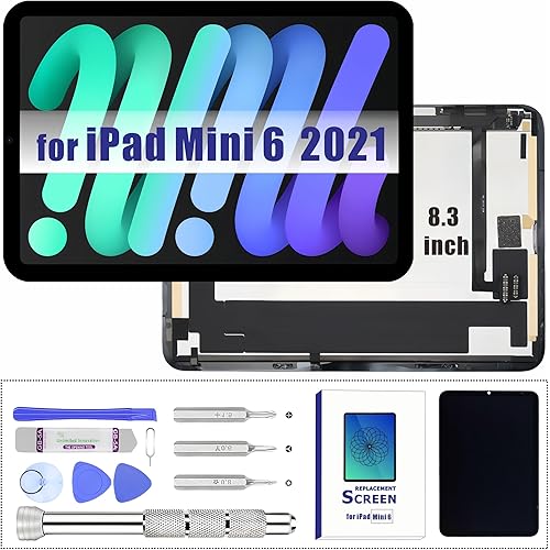 ZTR for iPad mini 6 6th 2021 Screen Replacement 8.3’’ LCD Display for iPad Mini6 Gen A2567 A2568 A2569 Digitizer Touch Screen Assembly with Free Tools