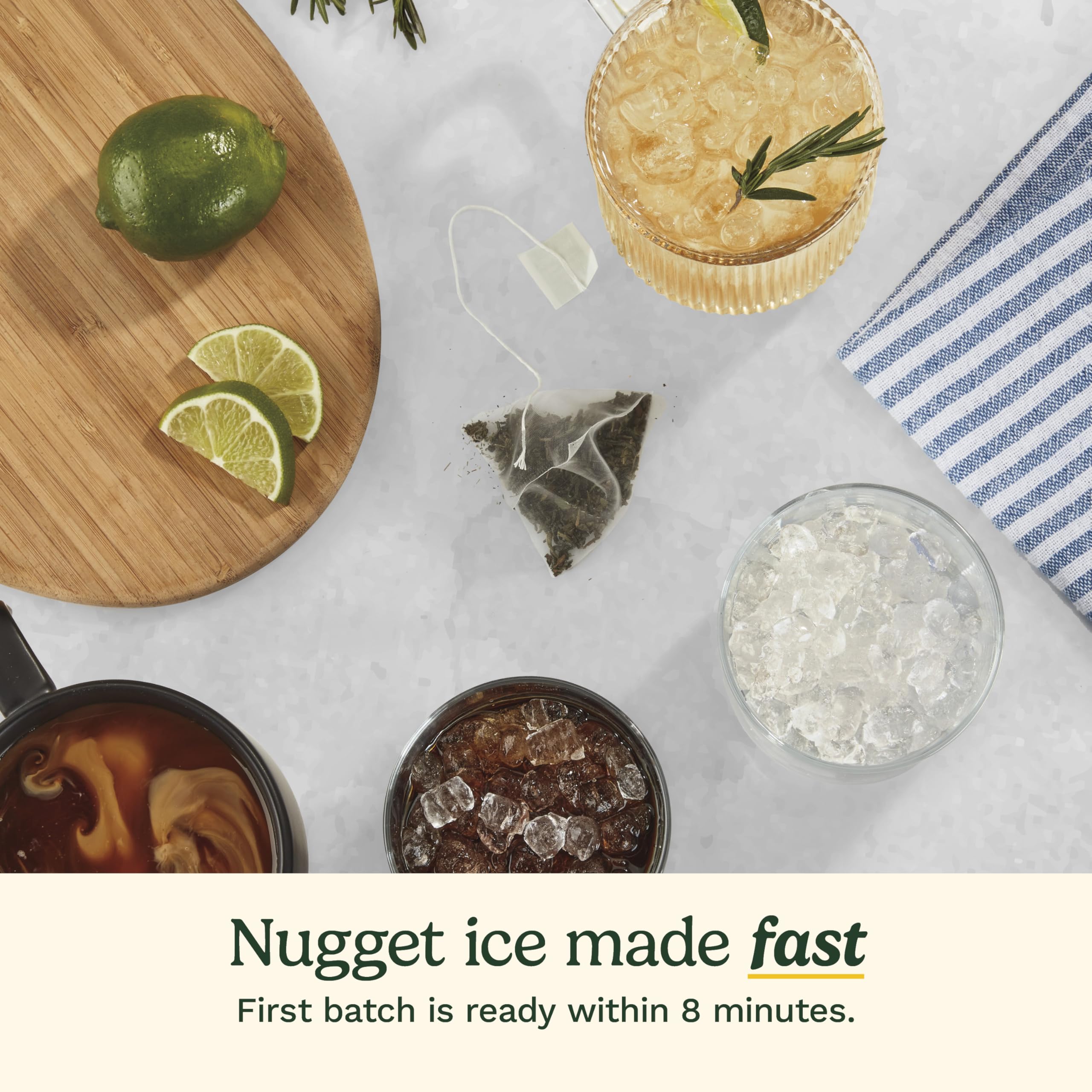 Cuisinart Counter-Top Nugget Ice Cube Maker, White, IMC-12 — view 4