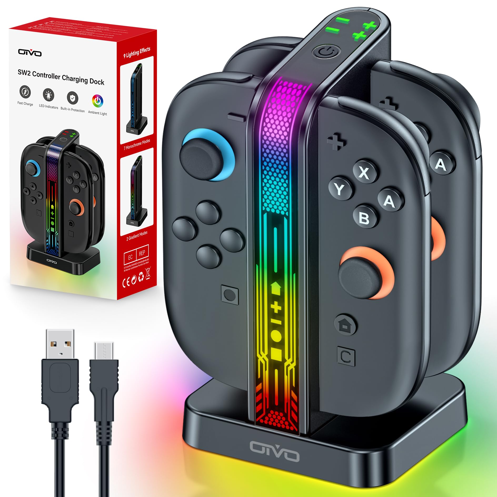 Amazon.com: Switch 2 Controller Charger Dock for 2025 Nintendo