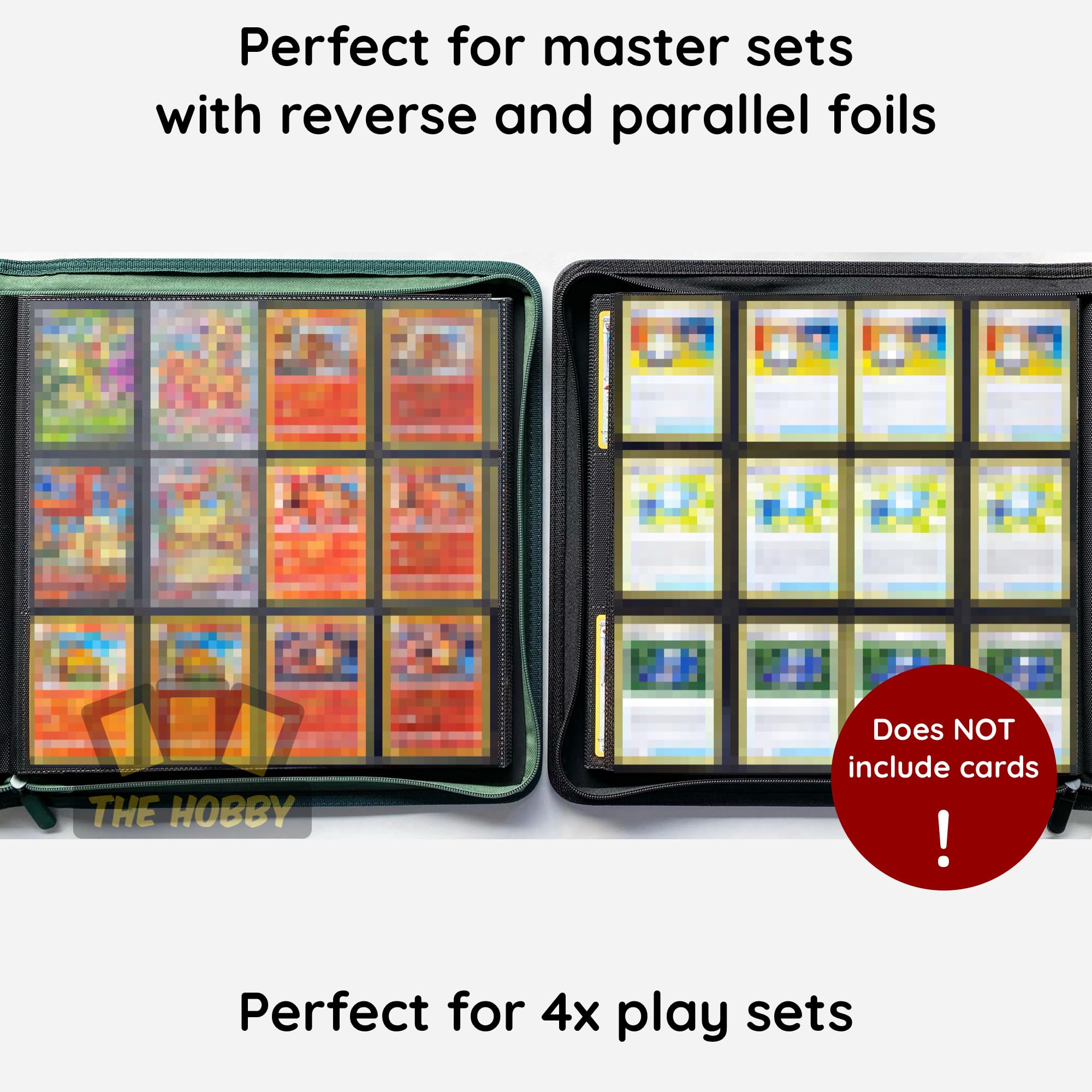 Amazon.com: The Hobby Lair Zippered Binder | Sideload 528 Cards