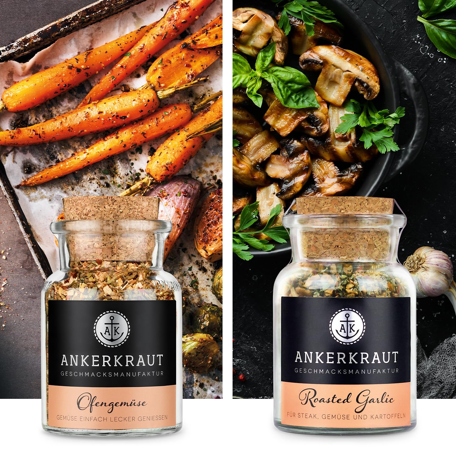 Ankerkraut Meal-Prep Gewürz-Set mit 12 Gewürzen, lecker & abwechslungsreich kochen, für Hühnchen, Gemüse, Reis & Co., bis zu 220 verschiedene Geschmackskombinationen