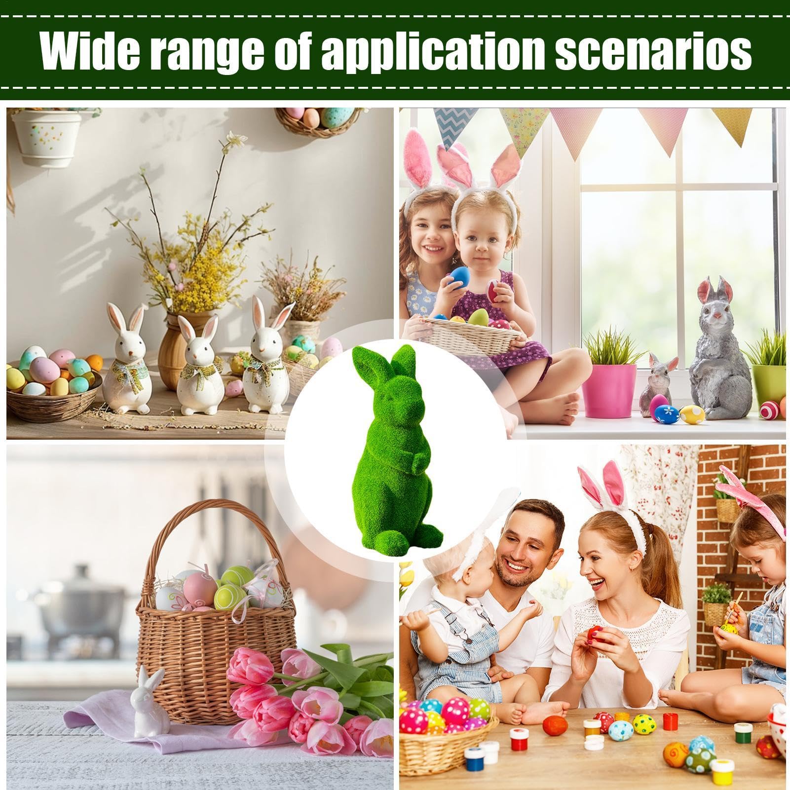 Decorazioni di coniglio di Pasqua, decorazione del coniglio Figurine in