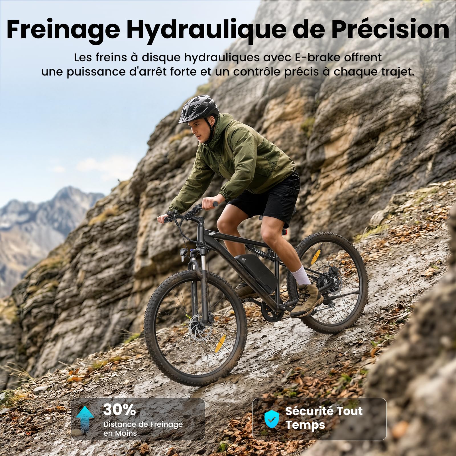 Touroll U2 Pro/U3 Pro Vélo Électrique Homme 29", VTT électrique avec Batterie Amovible 48V 15Ah, Autonomie 150KM, 70Nm, Freins à Disque Hydrauliques, Vélo électrique Tout-Terrain
