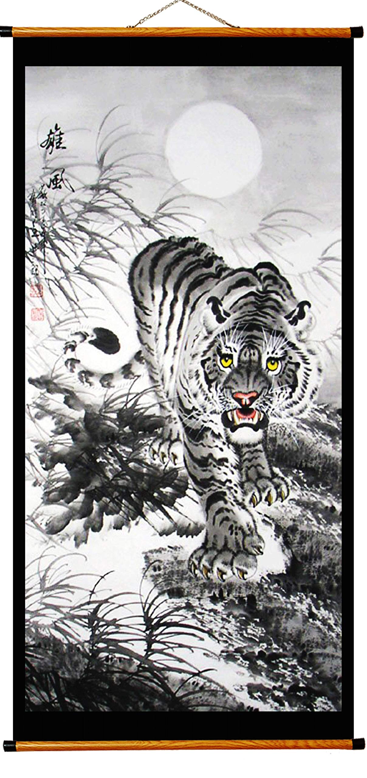 Dessin du Tigre Toile Canvas pour habiller un mur vide avec une grande affiche