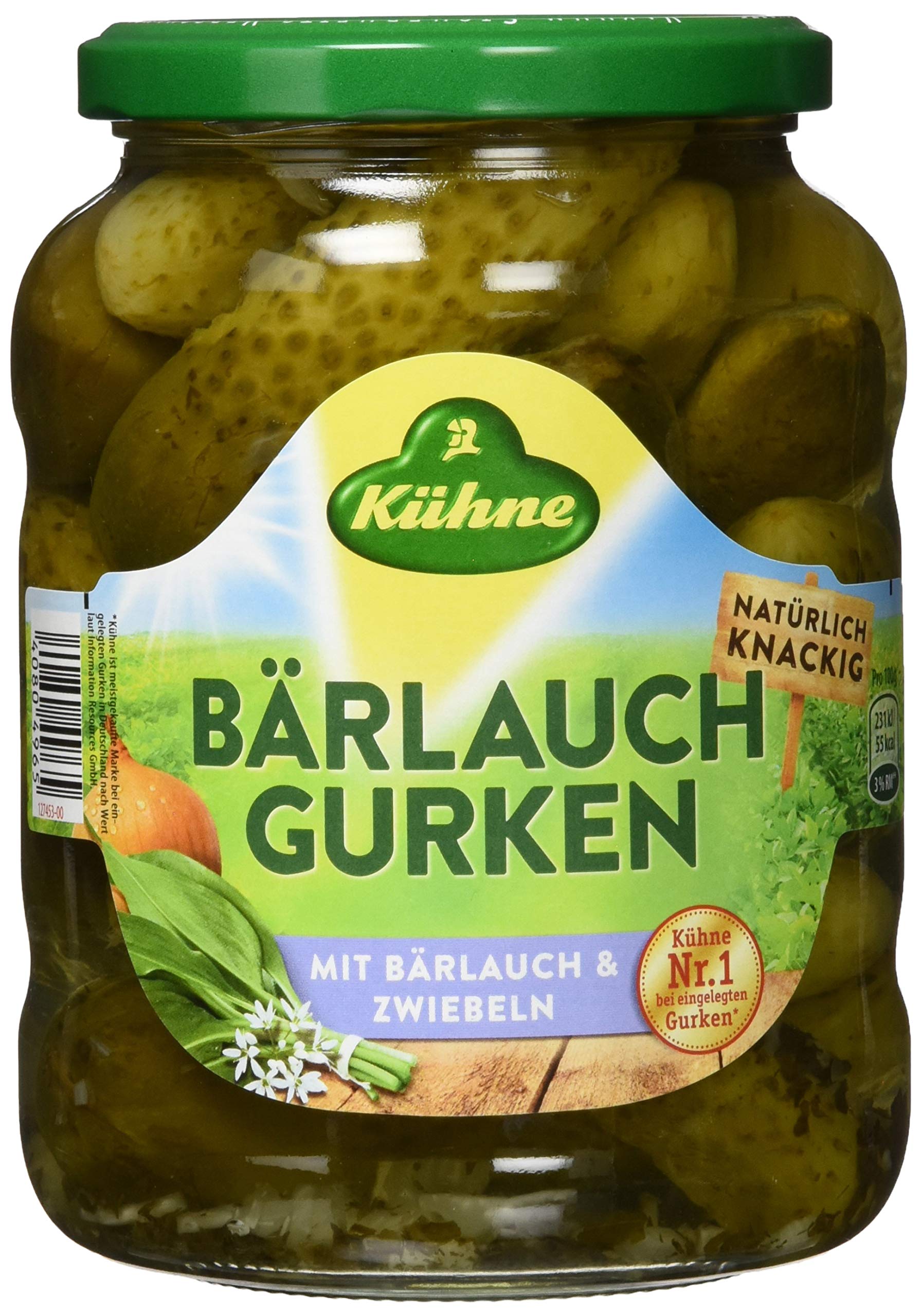 Kühne Bärlauchgurken, 720ml (Packung mit 6)