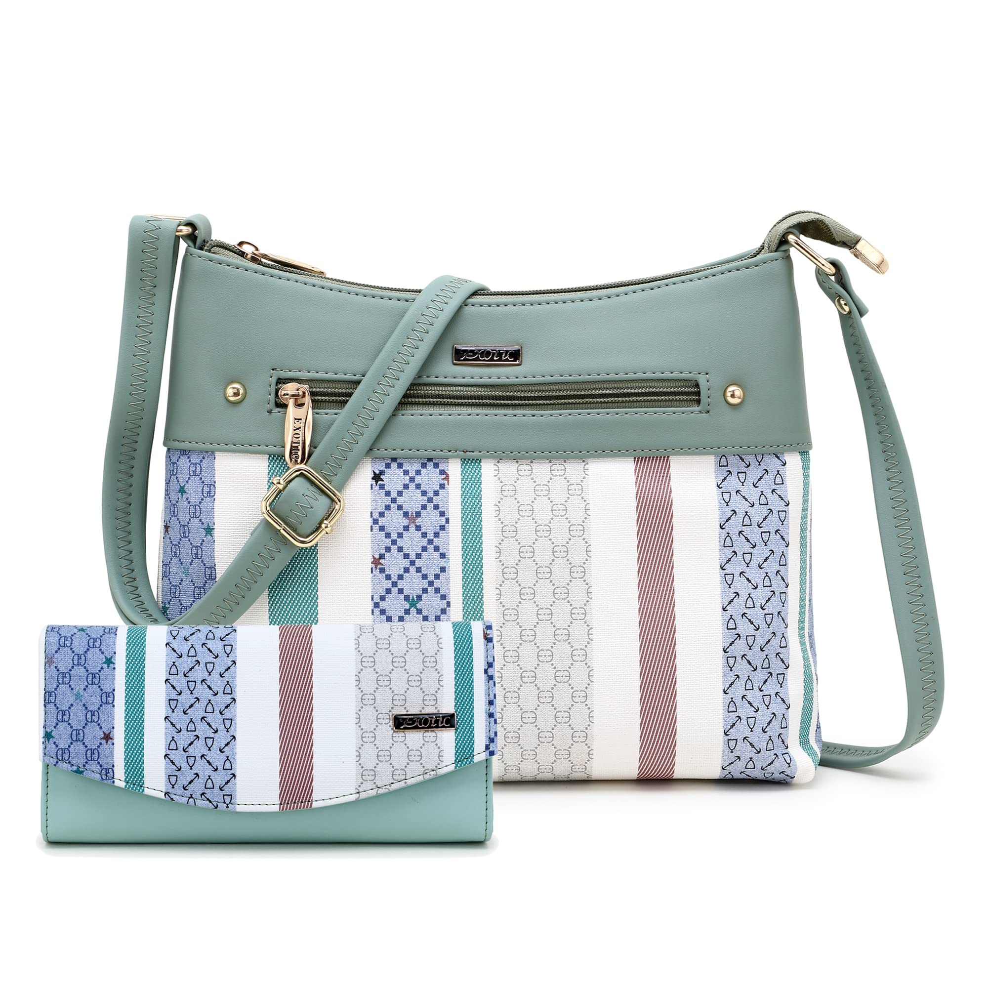 EXOTIC Combo sling bag (Green) (B0BTVHZ67J) Amazon Price History, Amazon Price Tracker
