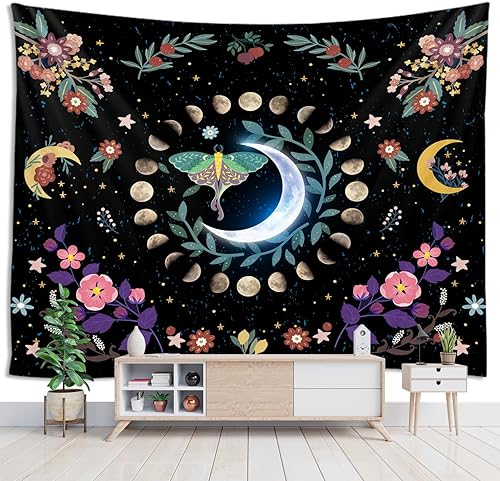 Sevendec Tapiz de pared de tablones vintage, tapiz de tablero de madera a rayas, para sala de estar, dormitorio, decoración del hogar, marrón y