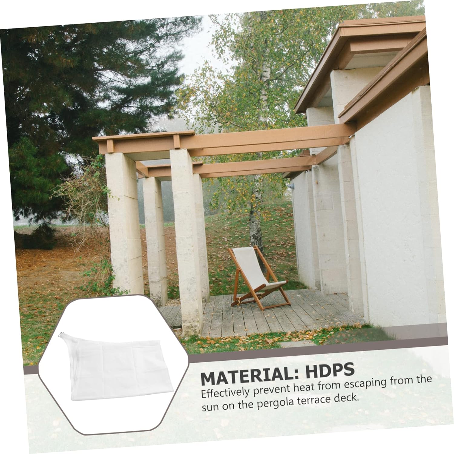 SUPVOX 1pc Sun Shade Cloth for Outdoor Use Garden Shading Canopy High-Density Tear Resistant Uv for Patio and Courtyard