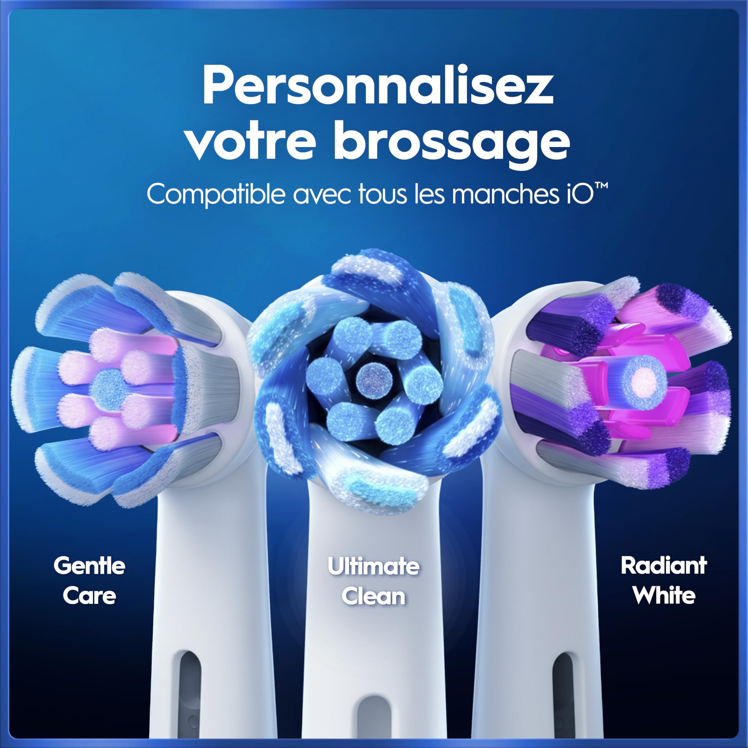 Oral-B Brosse à Dents Electrique iO 5 avec Brossette de Rechange, Blanche – 5 Modes de Brossage dont Douceur et Blancheur, Capteur de Pression sur les Gencives et d’Usure, Batterie Rechargeable, Etui