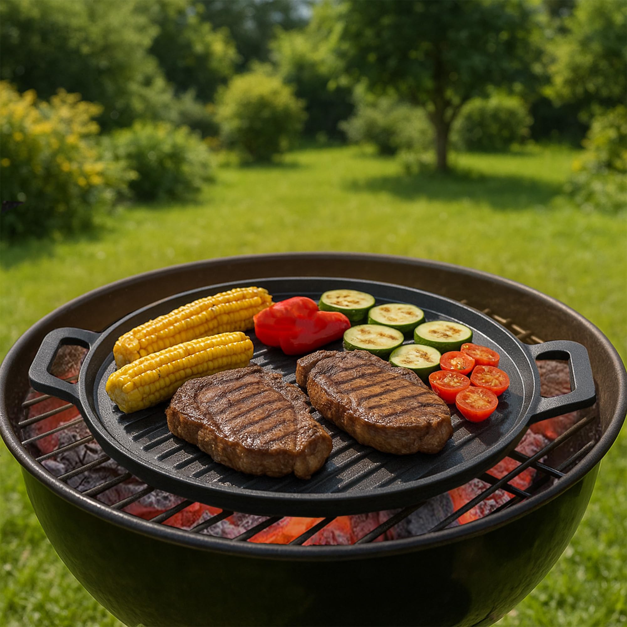 BBQ-Toro Gusseisenpfanne Ø 30 cm | preseasoned | Gusspfanne Outdoor, Grillpfanne, Gusseisen Bratpfanne | Pfanne, Gusseisenbratpfanne | Eisenpfanne, Gusseiserne Pfanne, Eisengusspfanne