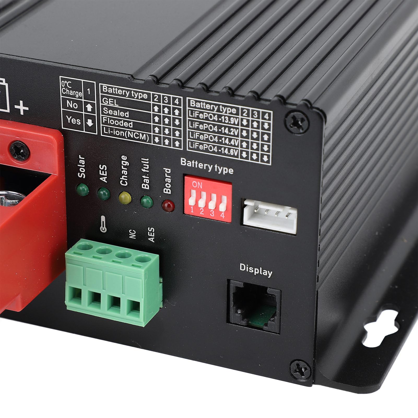 Kontroler ładowania Słonecznego MPPT, Regulator ładowania Baterii Słonecznej ze Stopu Aluminium ABS 12 V 40 A 680 W 100 V Wejście z Przeciążeniem Przegrzanie Zabezpieczenie Przed