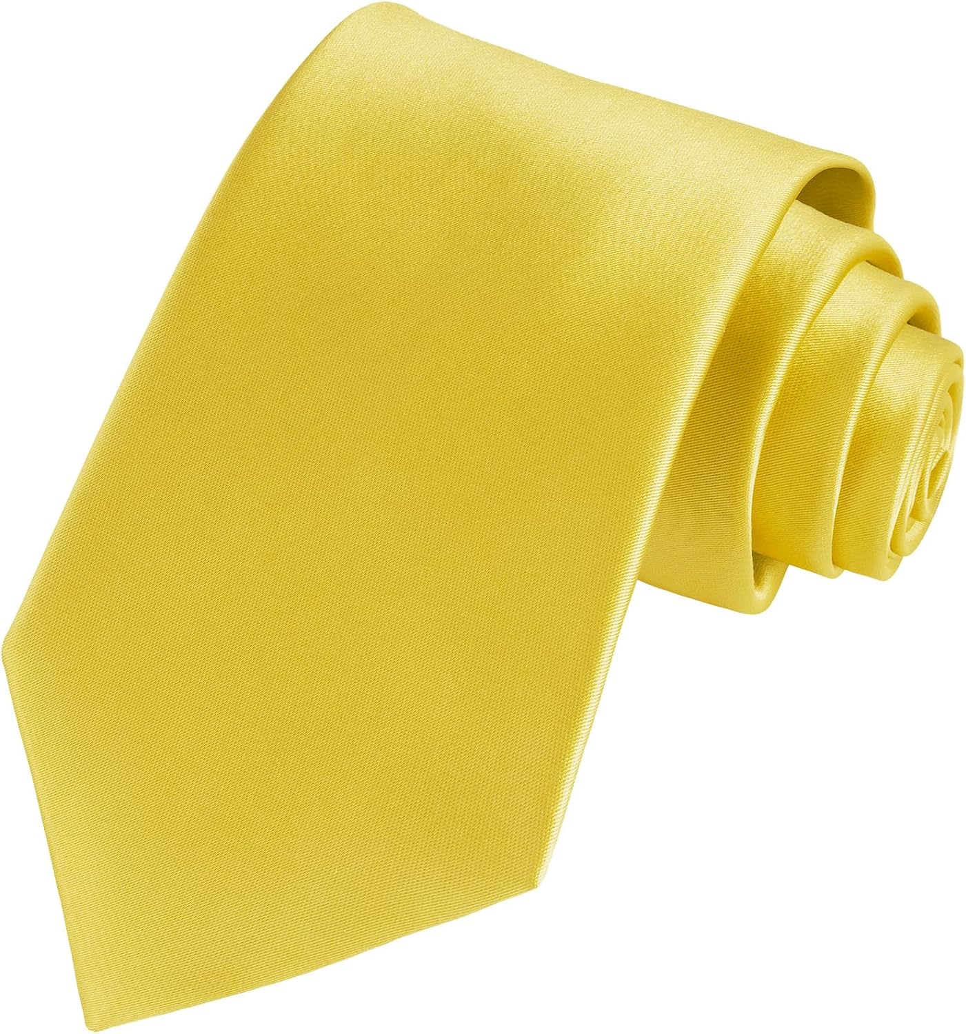 TIE G Solid Satin Woven dyed Color Formal Black Necktie and Pocket Square Sets in Gift Box - Image 3