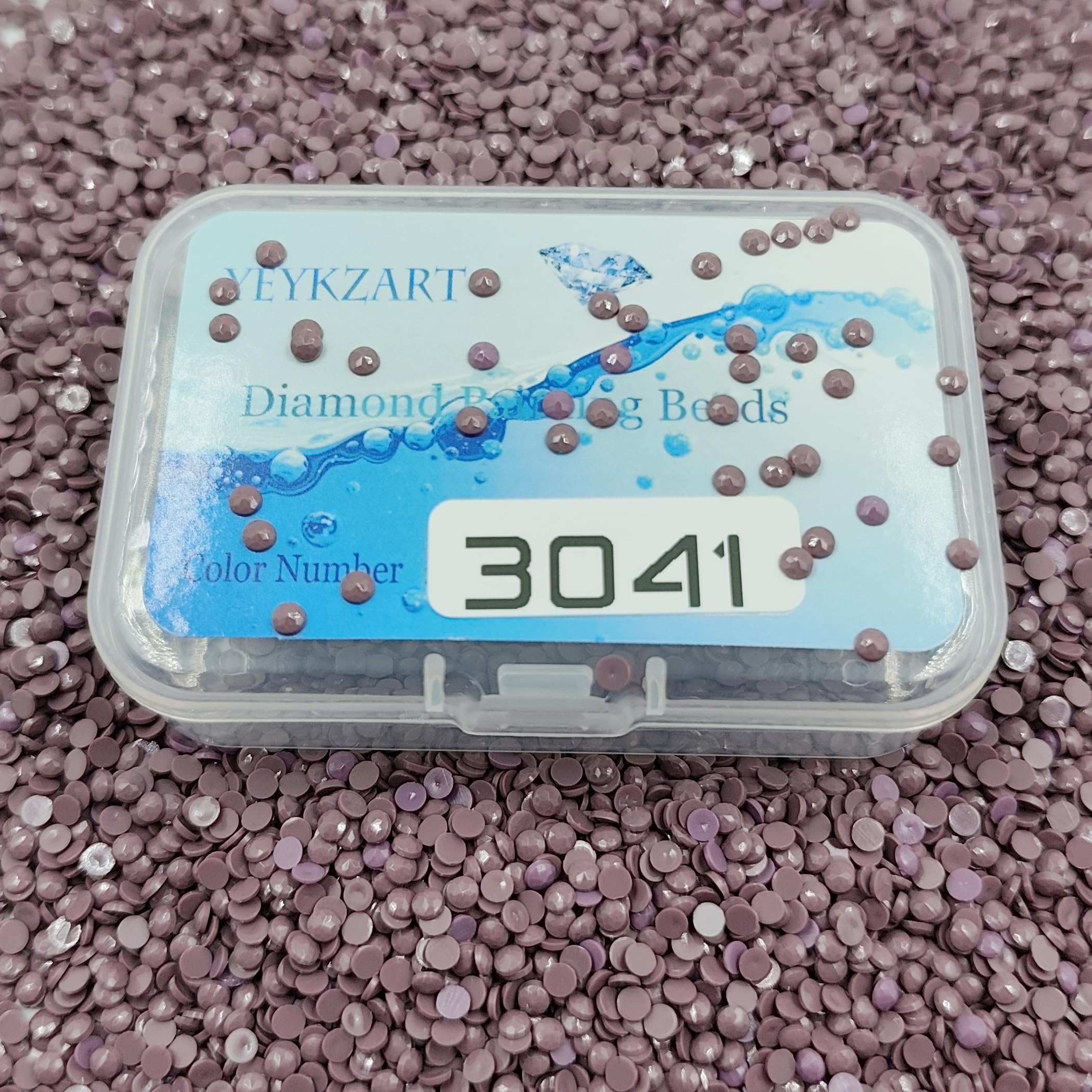 YEYKZART 3041 Diamond Painting Replacement Round Diamonds Beads Rhinestones Accessories for Diamond Art Missing Color 3500 PCS — image 1