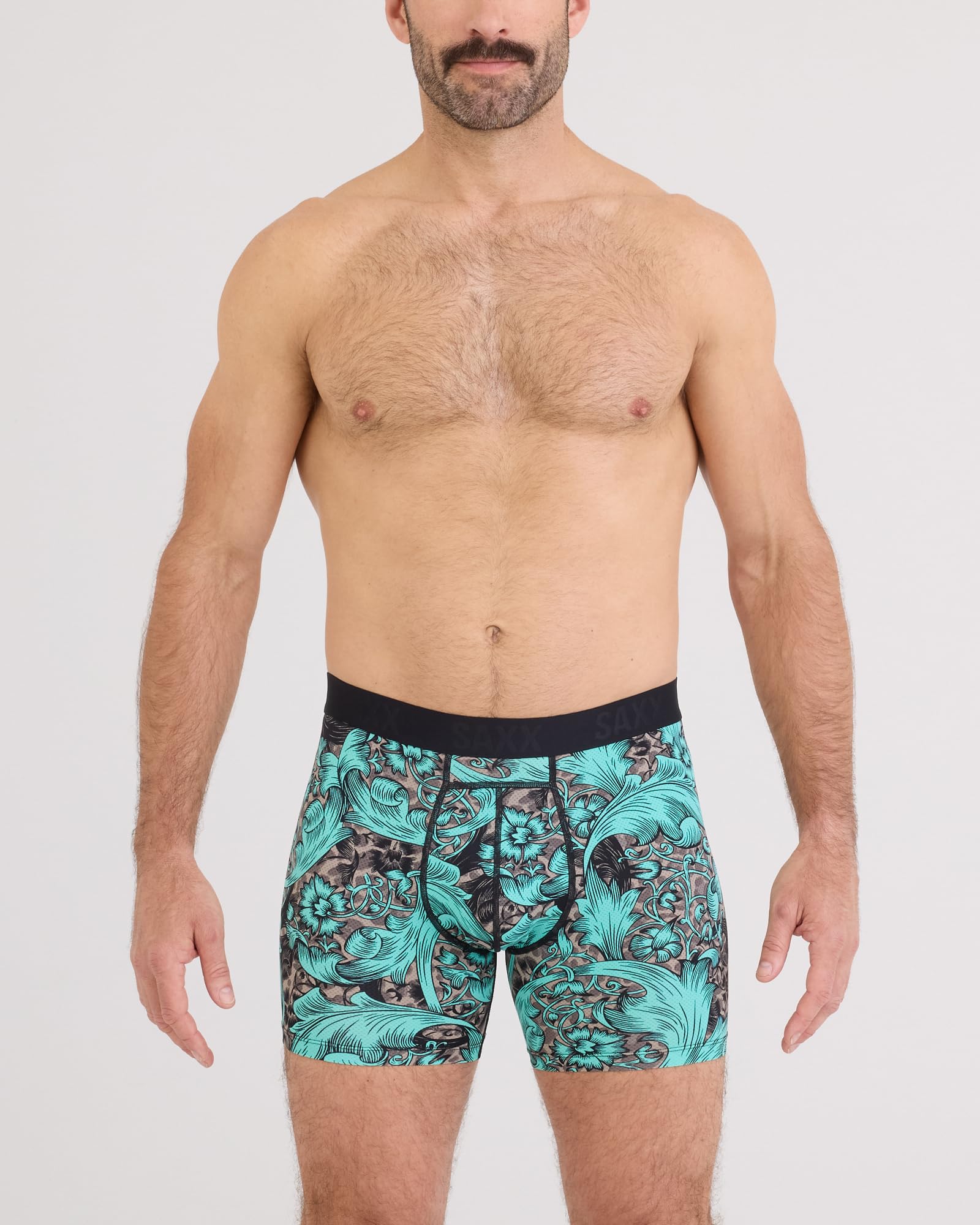 SAXX Underwear Co. Boxer de compression léger pour homme Smooth Flex 15,2 cm