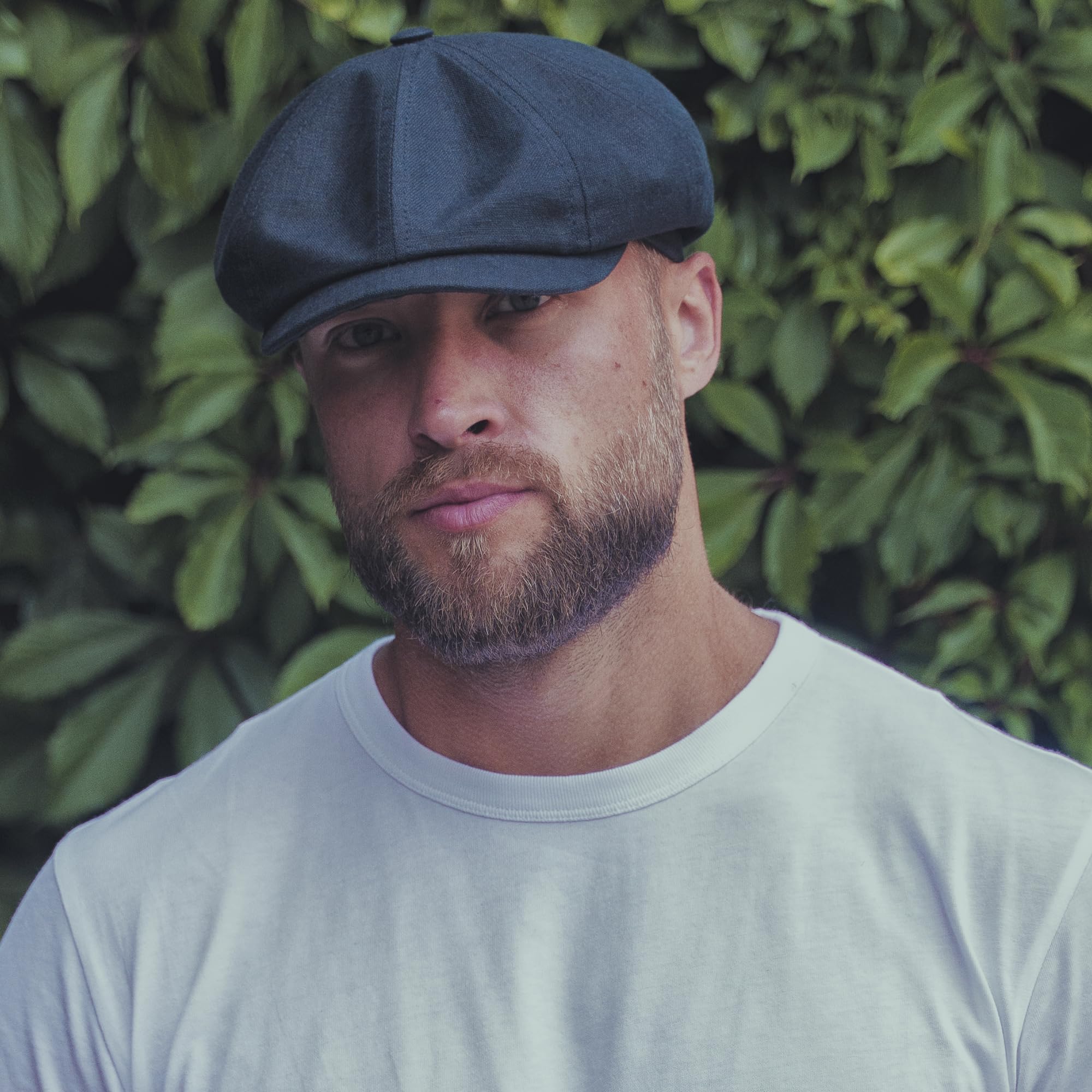 Sterkowski Modell Rowdy | 100% Leinen Schiebermütze für Herren und Frauen | Leicht und Luftig Sommer Flat Cap