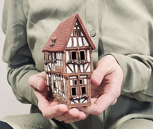 Miniatura 2 de Colección de Casas y Pueblos de Cerámica Midene - Casa de Pueblo de Navidad Hecha a Mano en Miniatura de Bodega Histórica en Bernkastel-Kues,