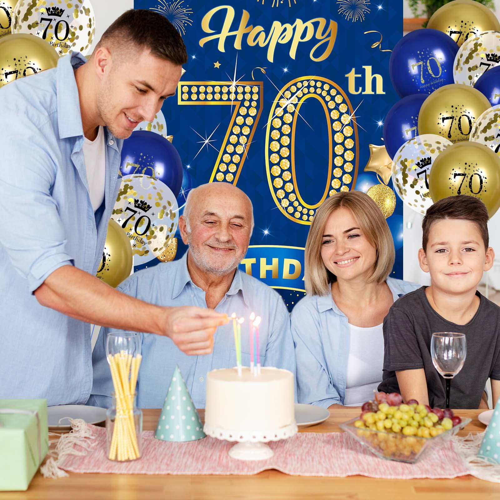 Lot De 40 Fanions D'anniversaire Pour 90e Anniversaire - Triangle