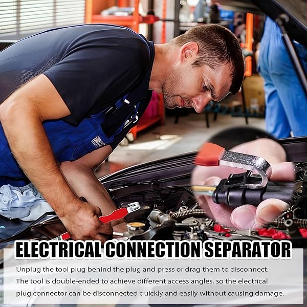 2 Stück Elektrischer kfz Stecker Abzieher kfz Stecker Abzieher Entferner Werkzeug Auto Stecker Werkzeug, Elektrischer Steckverbinder Trenner Geeignet für Autoreparatur und Wartung - 5