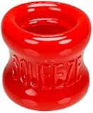 OXBALLS Squeeze Ball Stretcher – Thick Blubbery FLEXtpr Ring That Turns Your Nuts into Heavy Slapping Low-Hangers – Milk-Dripping Sack-Stretching Beast for All-Day Wear – Red