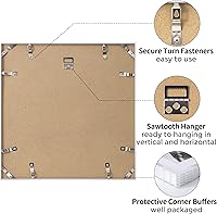 Vista 435 de Fun Memories Portarretratos de metal de 16 x 20 pulgadas con paspartú de 11 x 14 pulgadas, acabado de aluminio cepillado, parte delantera de vidrio