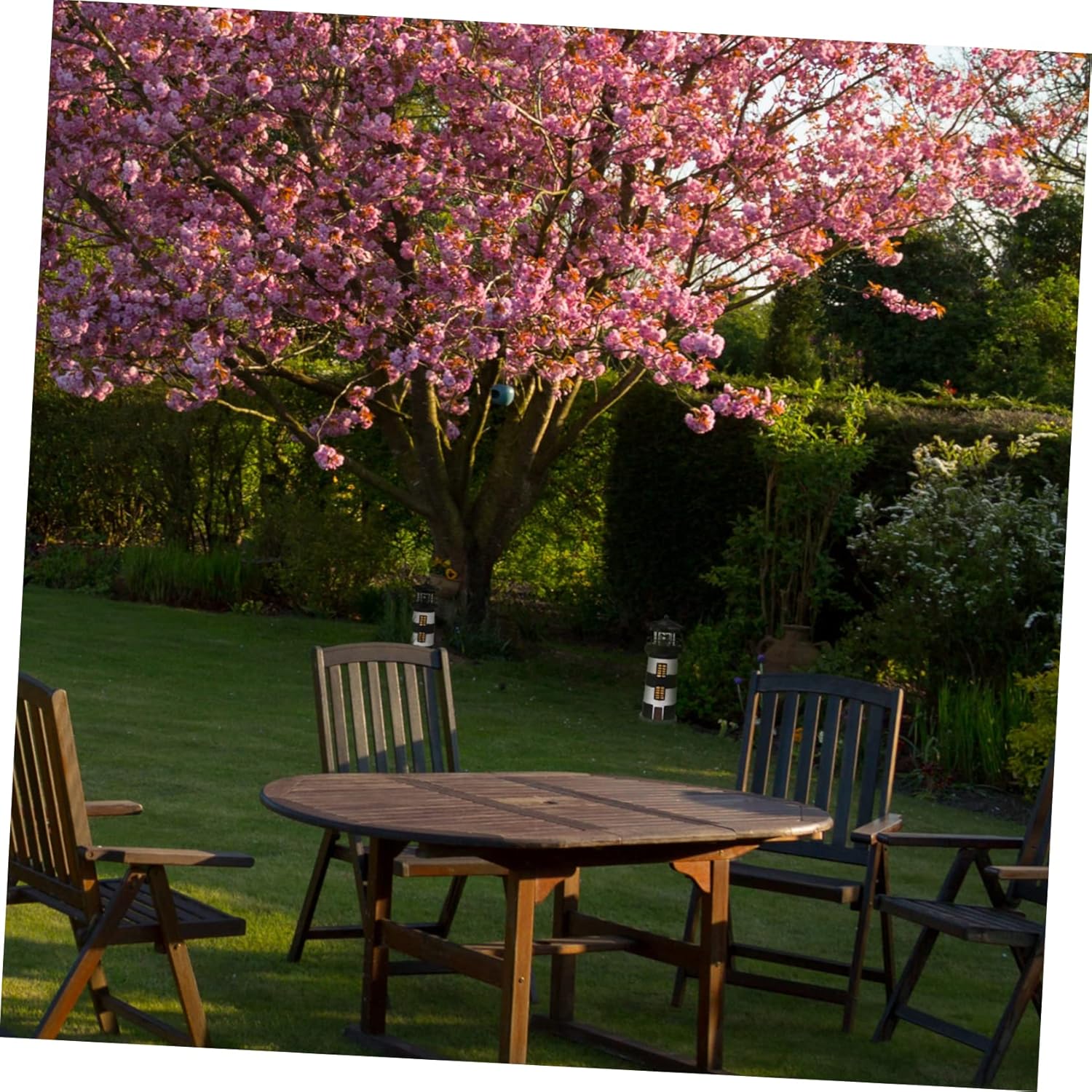 balacoo Quality Decorative Outdoor Lighthouse Solar Lamp Easy to Install for Patio Garden