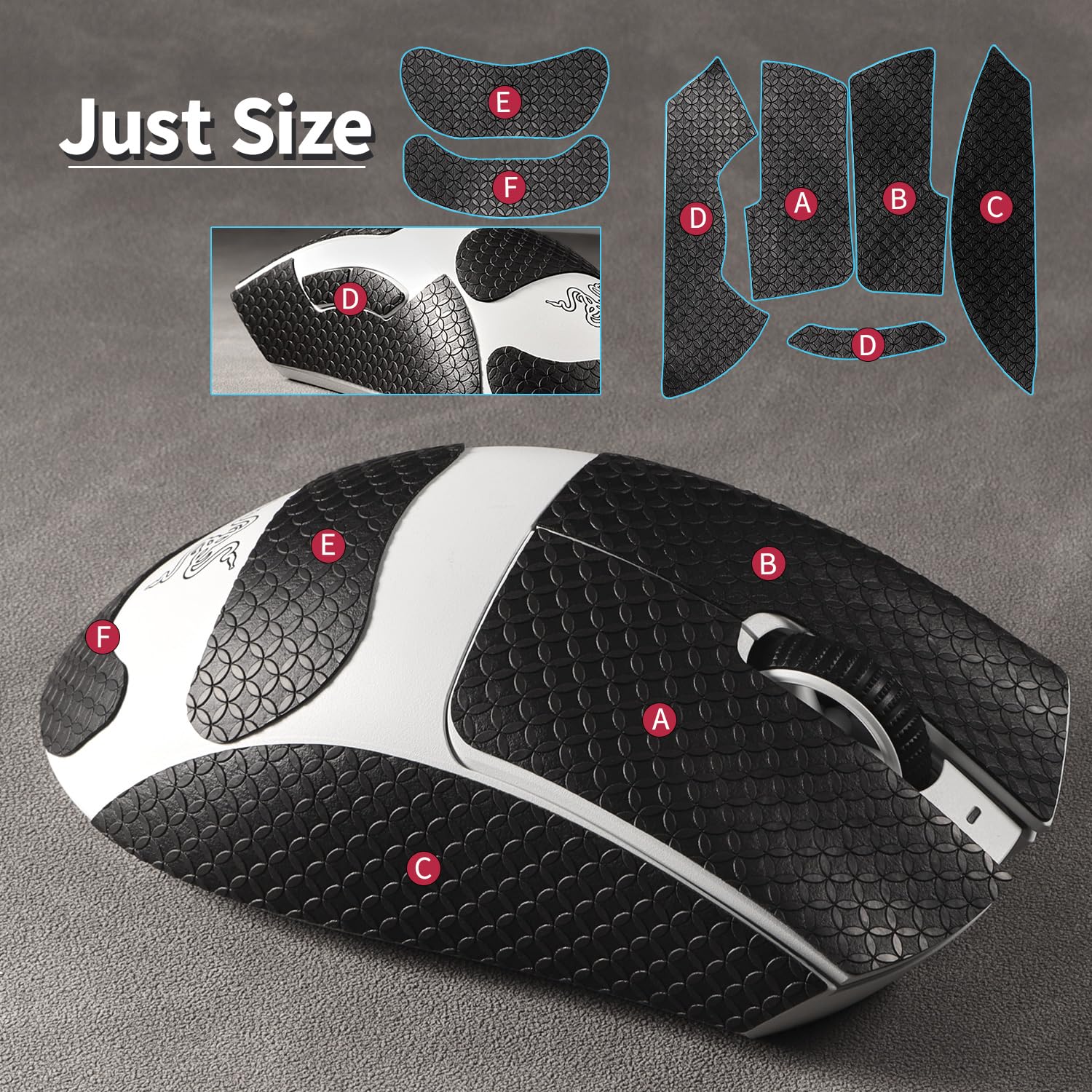 Amazon.com: yiodelu Sweatproof Mouse Grip Tape for Razer