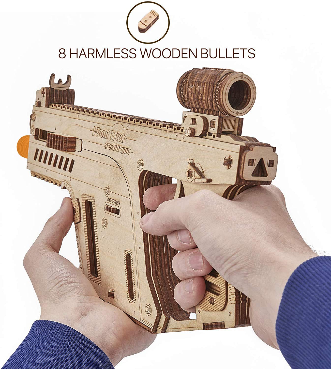 Wood Trick 3D Holzpuzzle für Erwachsene zum Bauen | [158 Teile] Mechanischer DIY Holzmodellbausatz für Erwachsene