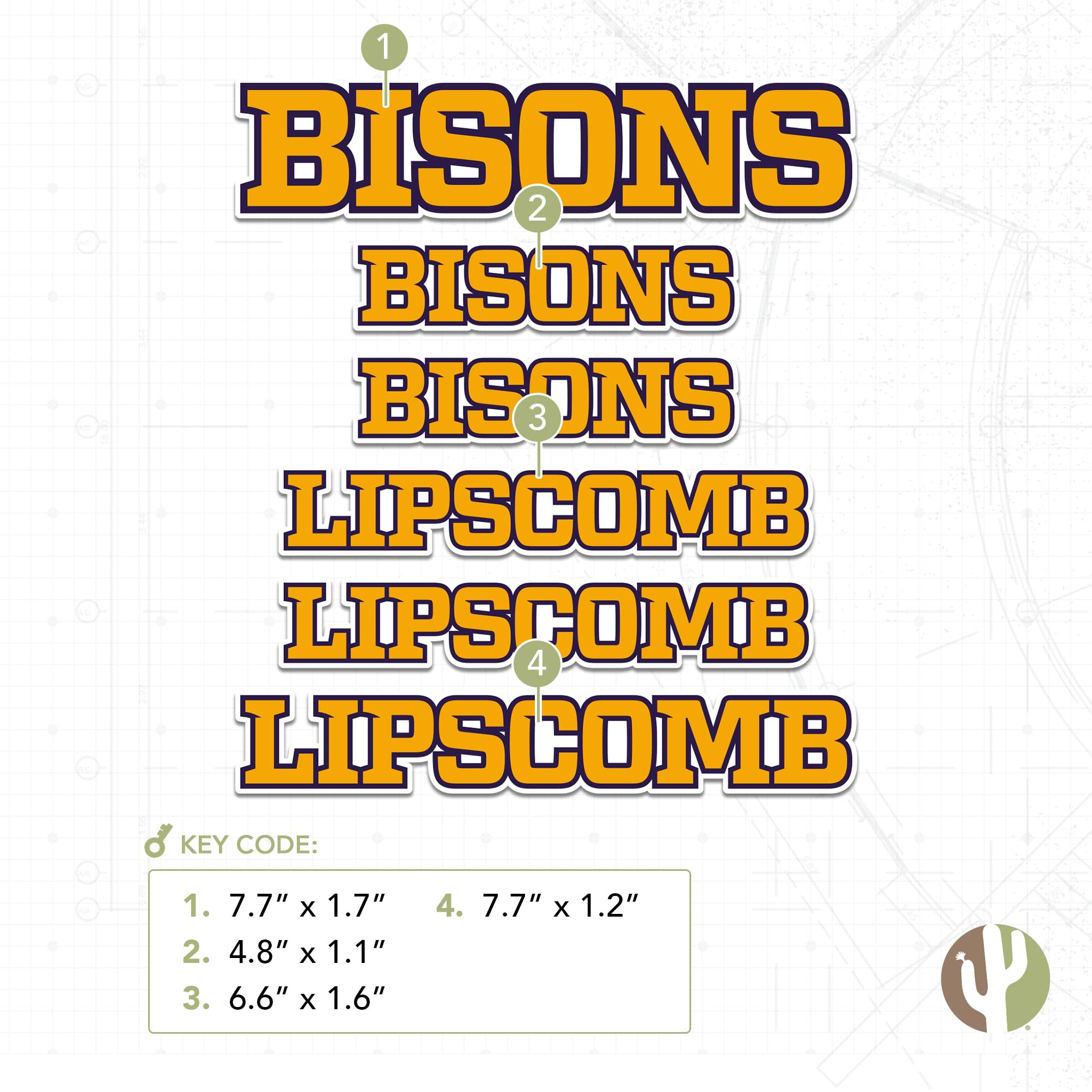 Lipscomb University Full Sheet Vinyl Stickers - 8 Designs, Officially Licensed, 8.5x11"