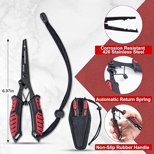 Miniatura 4 de goture Kit de pesca de cuchillo de filete, kit de limpieza de pescado, juego de cuchillos de filete, kit de pesca de filete, cuchillo de pesca con