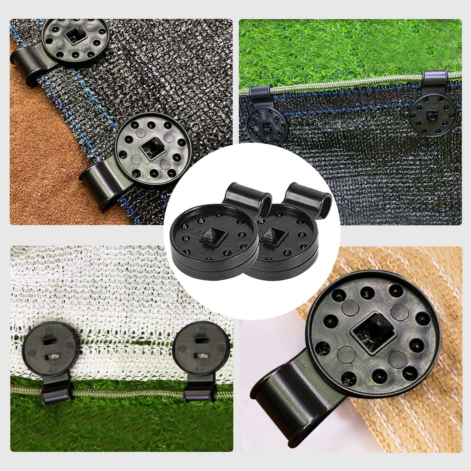 Grandeposi Lot De 60 Clips De Fixation Pour Filet D'ombrage En