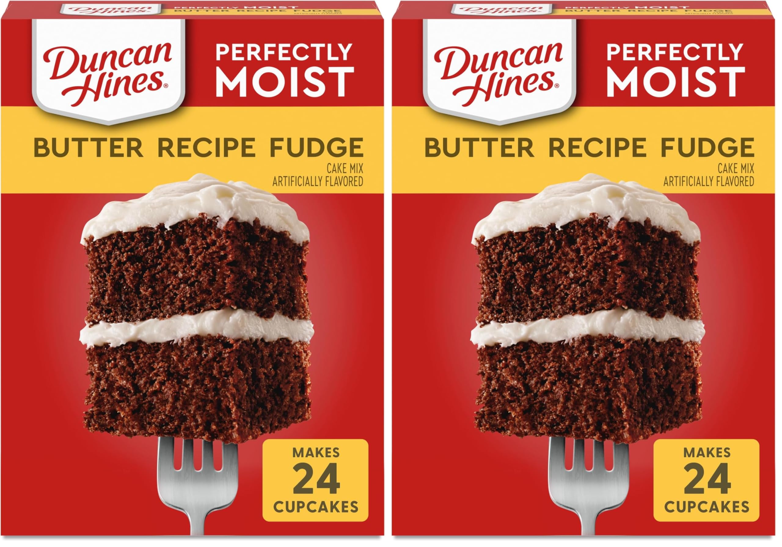 Perfectly Moist Butter Recipe Fudge Cake Mix, 15.25 OZ (Pack of 2)