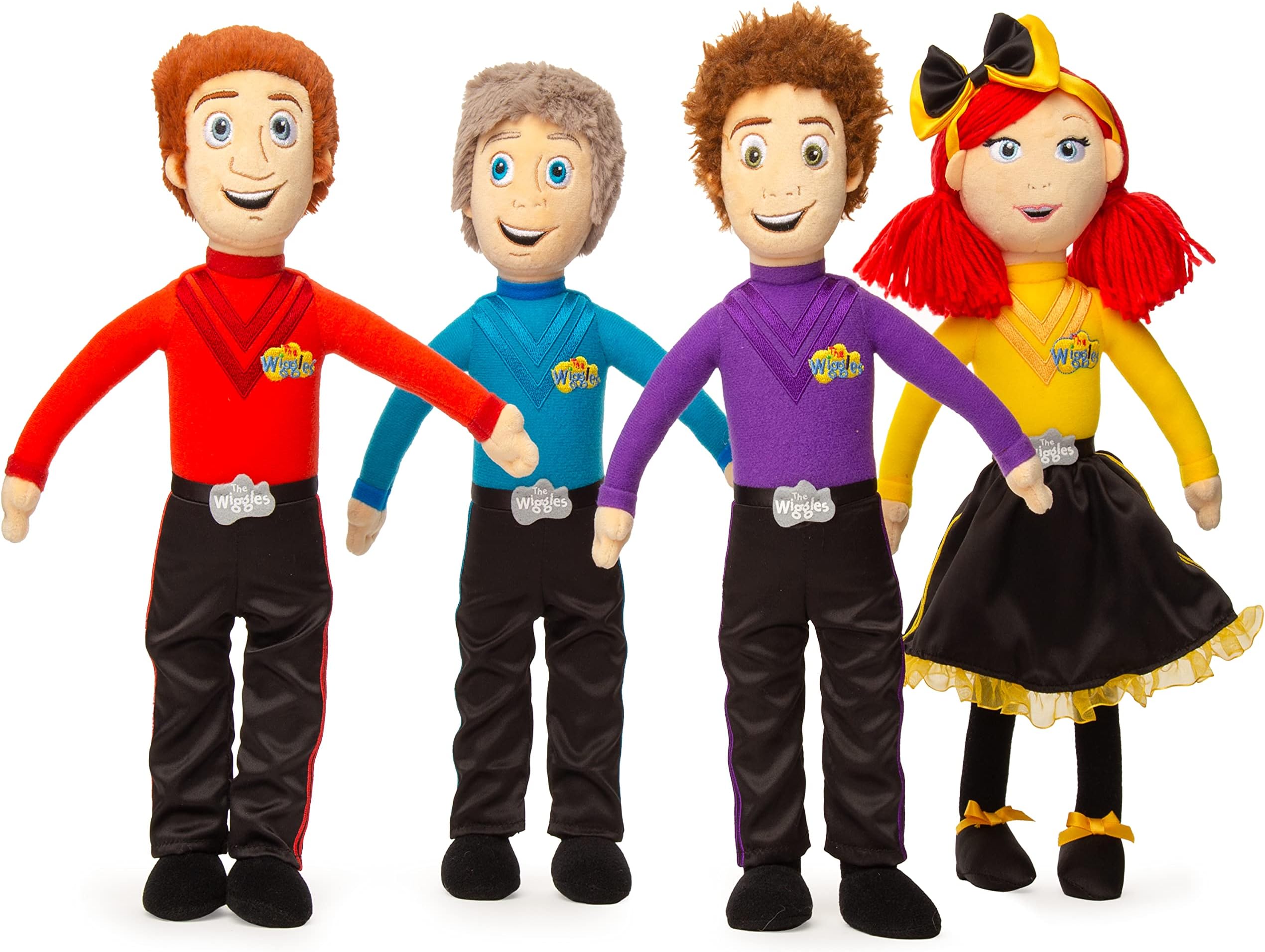 Mighty Mojo The Wiggles Variety Plush Doll Pack -Simon, Anthony, Emma & Lachy - Each Doll Measures 14 Inches for Boys and Girls - Wiggles Fans - Officially Licensed Wiggles Toy