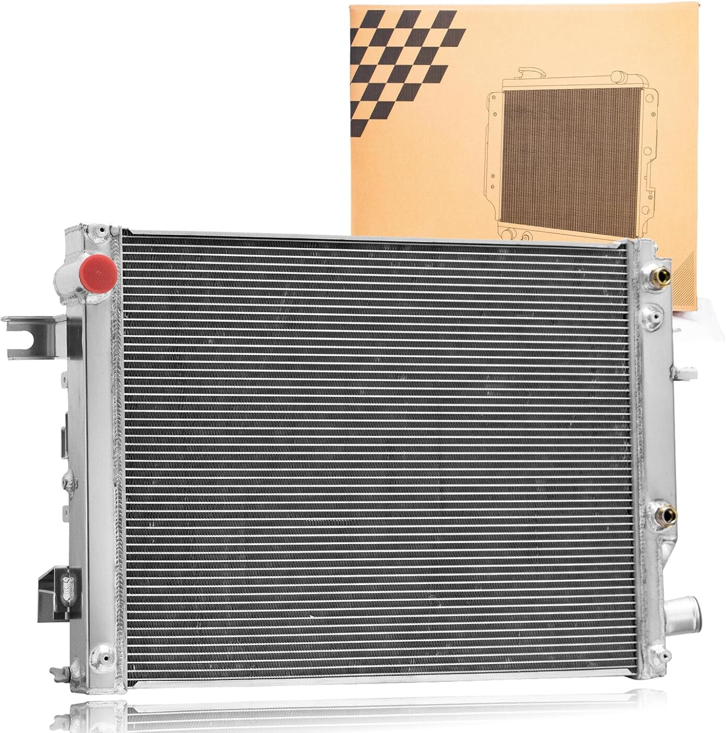 Radiator for 2013-2018 2014 2015 2016 2017 Ram 2500 3500 4500 5500 6.7L L6 6.4L V8 Diesel 3Row Aluminum Radiators