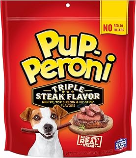 Pup-Peroni Original Beef Flavor Training Treats Dog Snacks, 5.6 Ounce (Pack of 8)