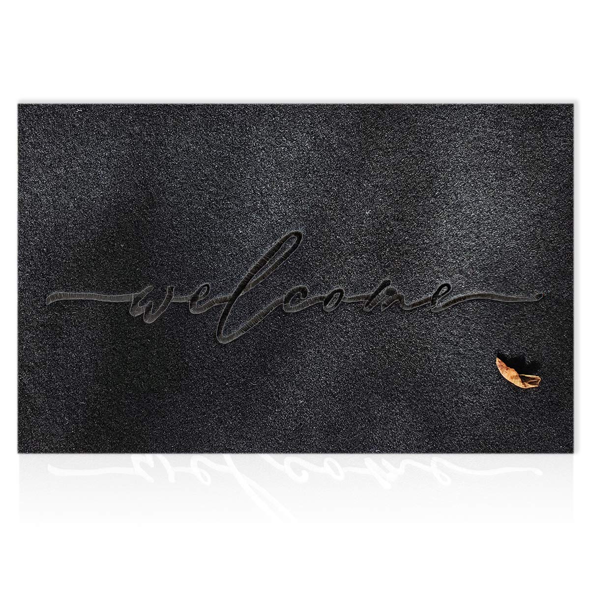 AAZZKANGWelcome Mat Outdoor with Non Slip Rubber Backing Easy to Clean Entry Door Mats for Indoor High Traffic Areas Front Door