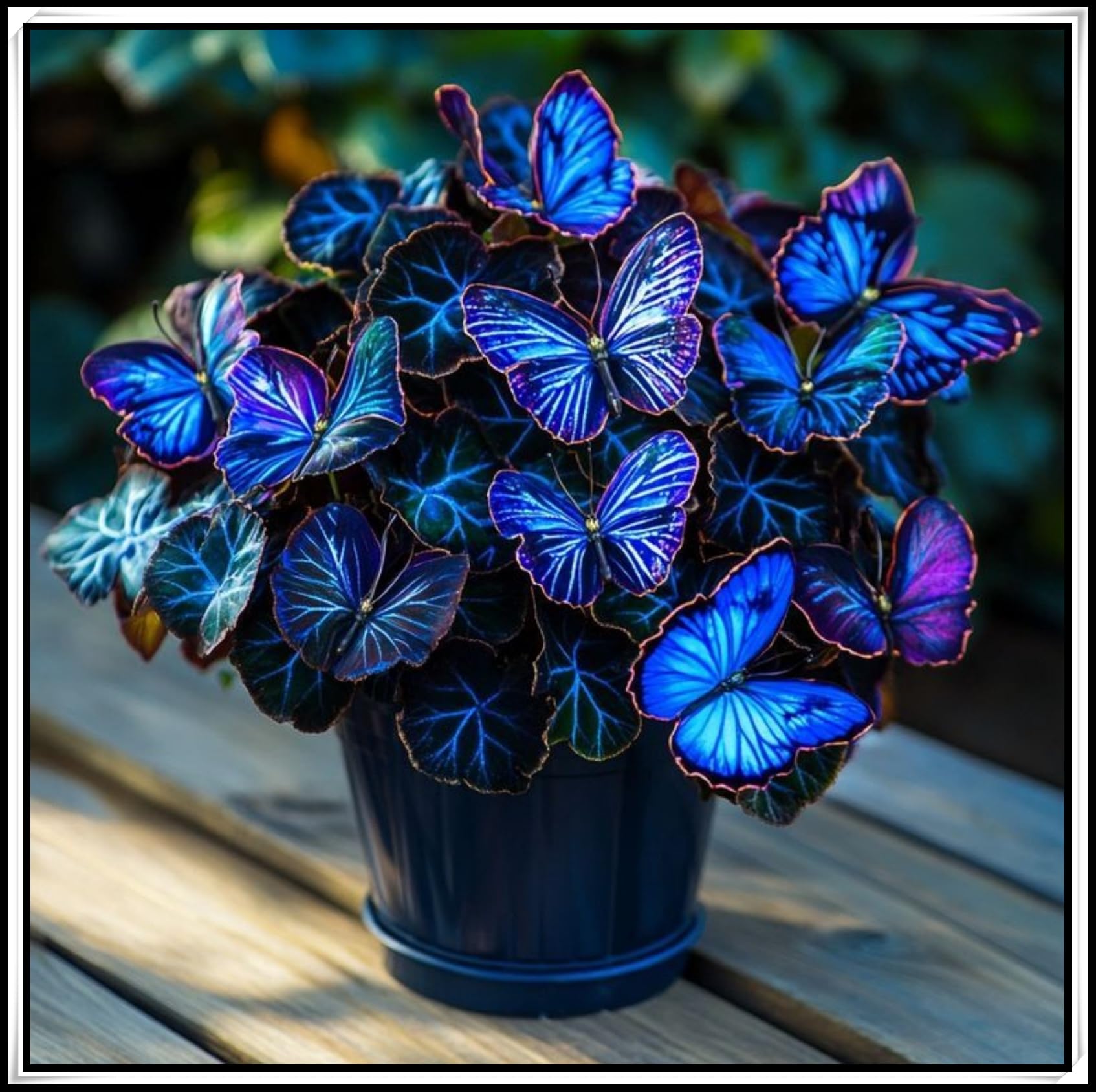 Perennial Hosta Bulb, Midnight Butterfly Flower Herb Hosta Rhizome, Shade-Tolerant ＆ Low-Maintenance, Ideal Garden Excellent Display -4 Bulbs-C