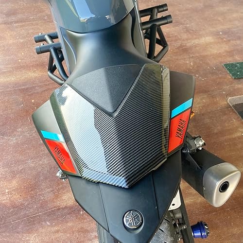 Miniatura 2 de Funda de asiento trasero para motocicleta para MT 03 MT 25 Cubierta para pasajero solo Pórtico de amortiguación rígido de ABS para cola para Yamaha