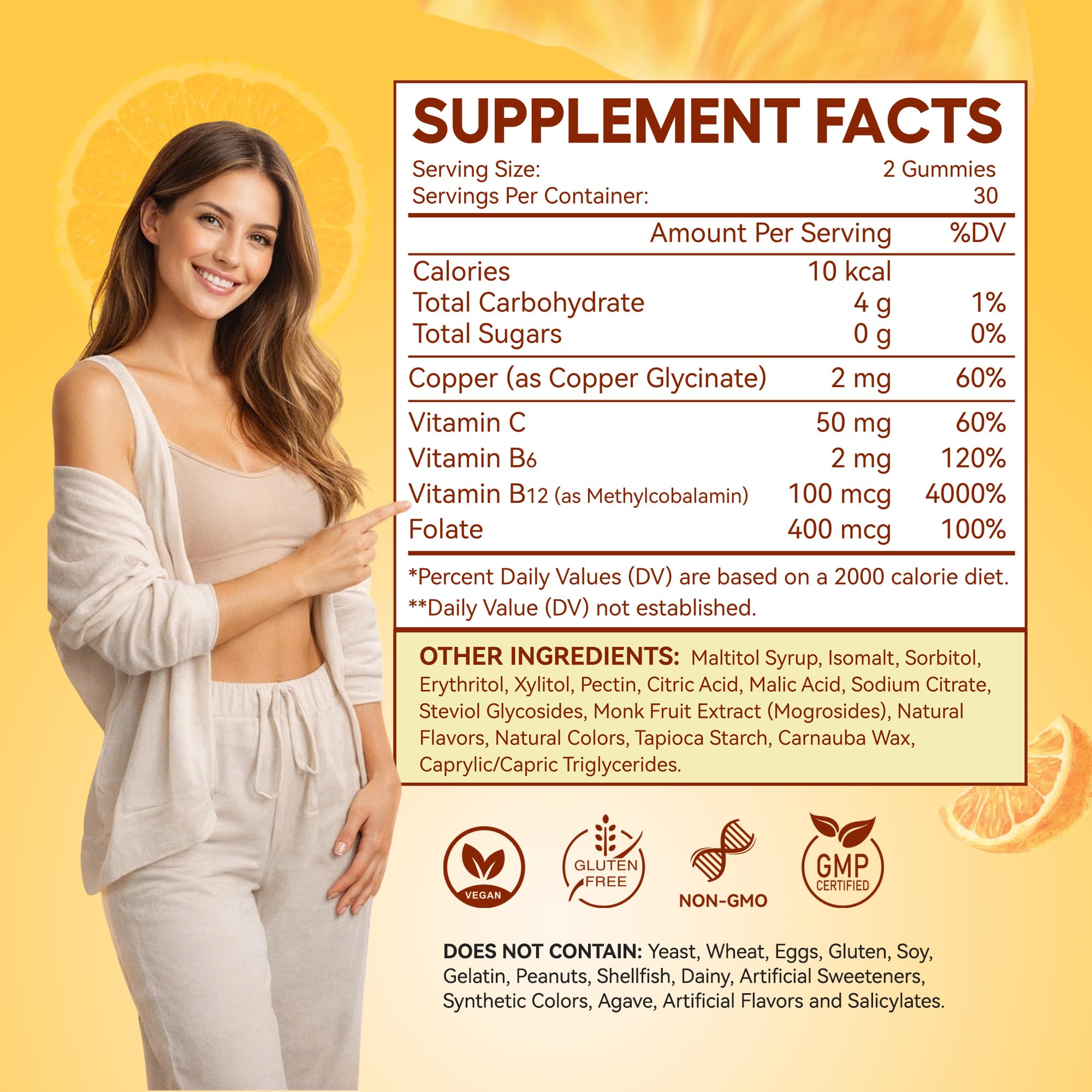 Copper Gummies, Skin & Hair Health, 2mg Chelated Copper Glycinate for Women — Amazon image 7