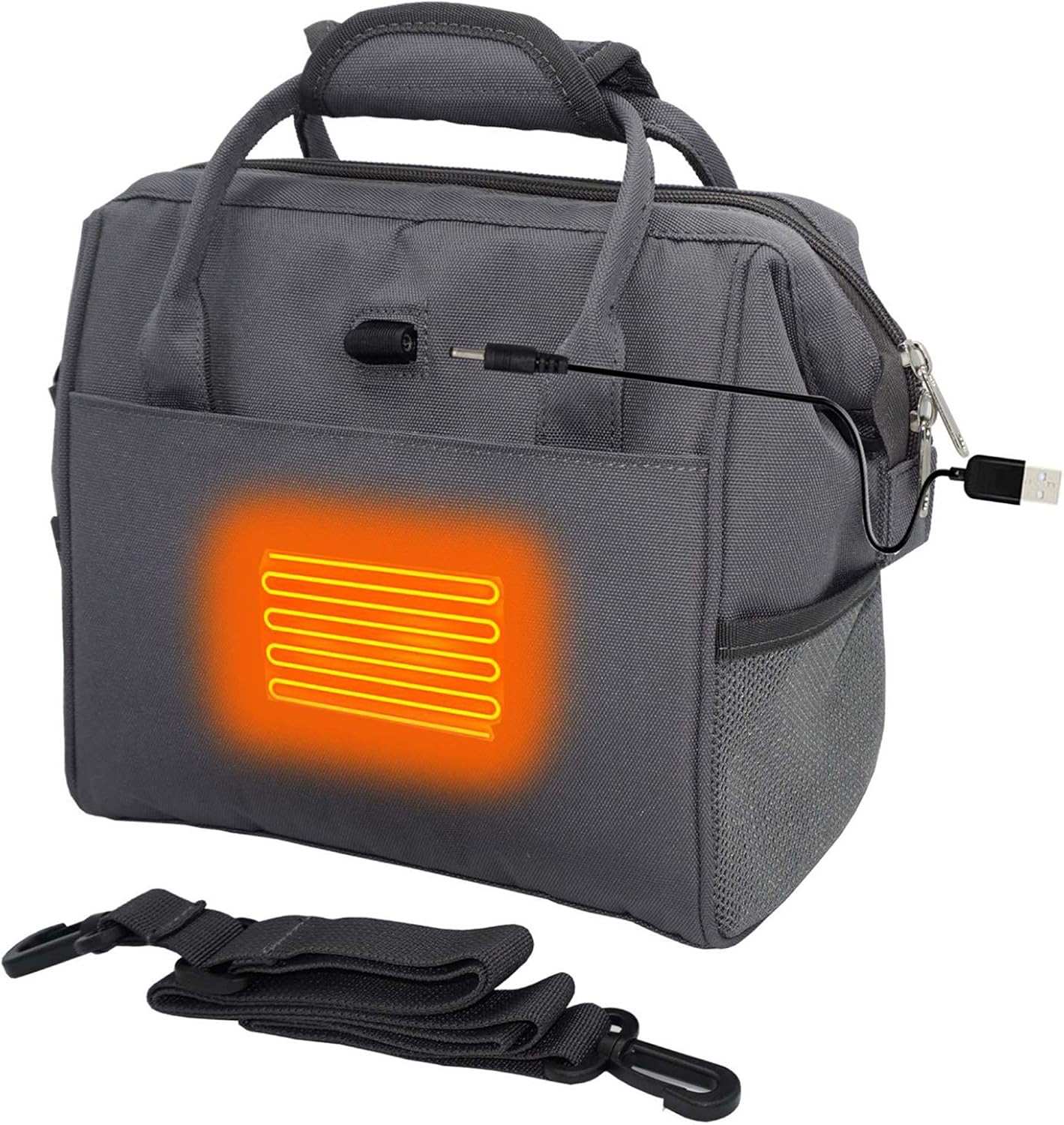 Amazon｜ZenCT 保温バッグ USBヒーター内蔵 電熱バッグ ランチバッグ 保温バッグ 大容量 通勤 通学 食品収納 お弁当 保温