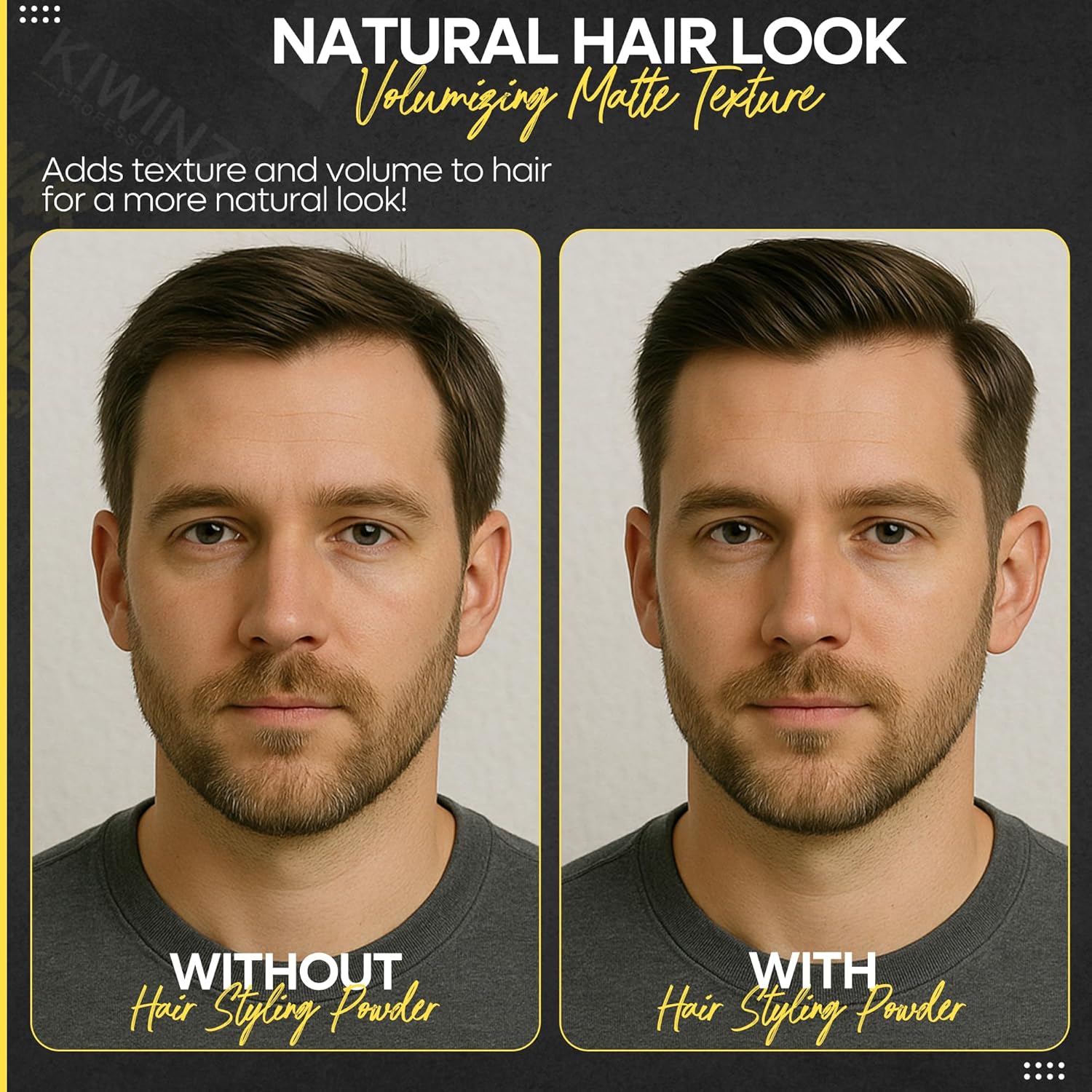 Hair Styling Powder for Men – Natural Look Texture Hair Powder with Matte Finish – Long-Lasting Hold, Adds Volume & Texture, Non-Sticky and Smells Great – 30g - Image 6