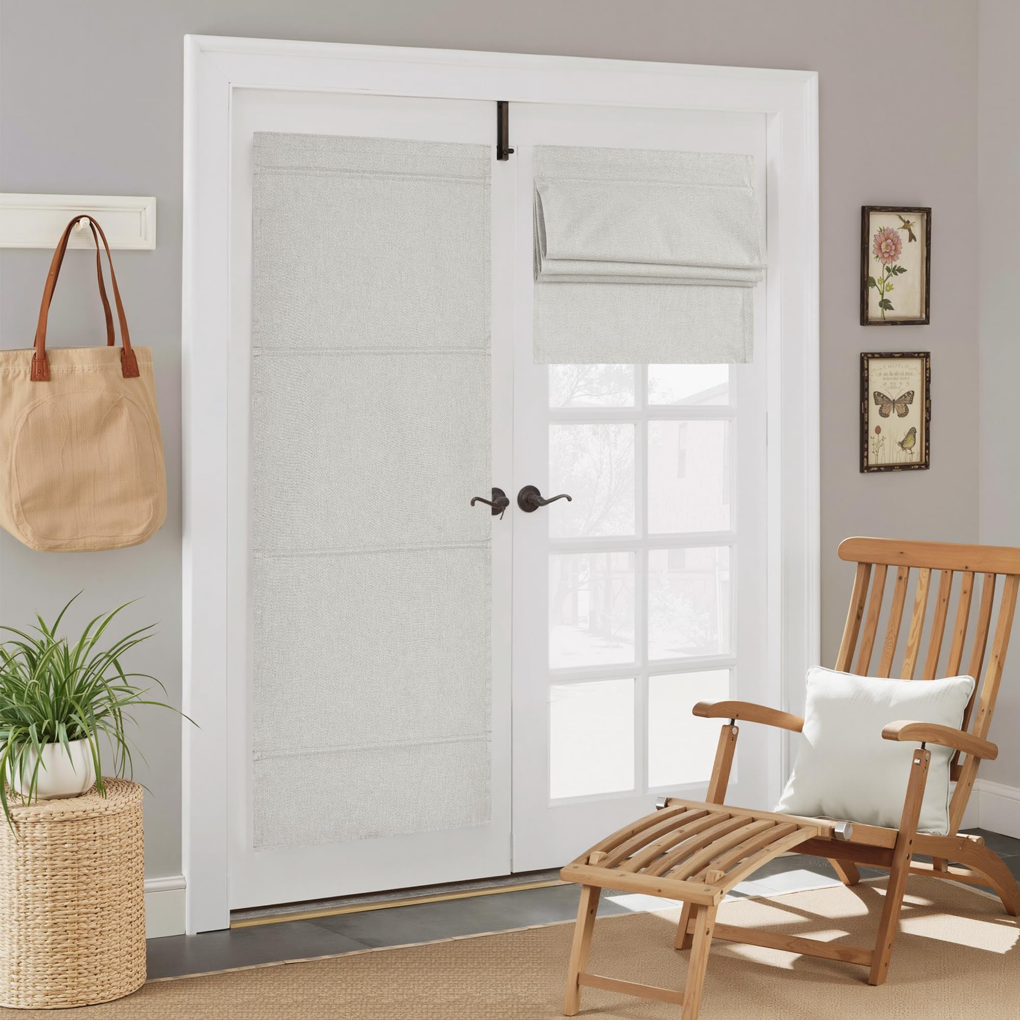 Amazon.com: NICETOWN 100% Blackout No Drill Roman Shades for