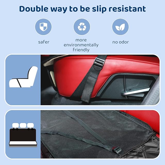Foto 7 de 8 de KYG Funda Perros Coche Cubierta de Asiento para Mascota Impermeable y Resistente Protector Coche con Ventana…