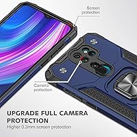 Vista 7 de Asuwish Funda de teléfono para Xiaomi Redmi Note 8 Pro con protector de pantalla de vidrio templado y soporte de anillo delgado híbrido protector