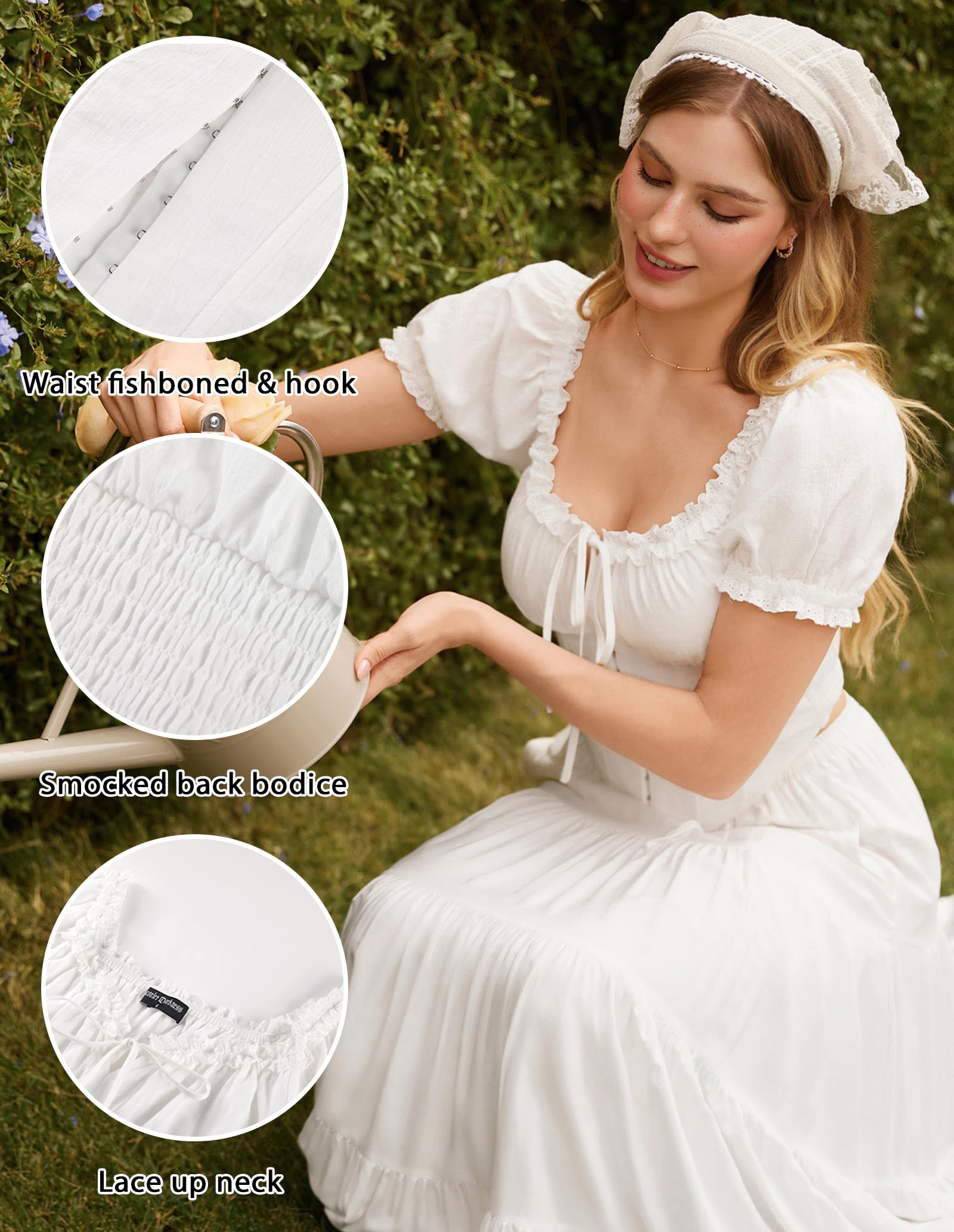 Scarlet Darkness Damen-Korsett-Top, Renaissance, schulterfrei, zum Ausgehen | Niedliche Bauernblusen zum Schnüren, Puffärmel, Ren Faire Outfits, Gothic-Piratenkostüm
