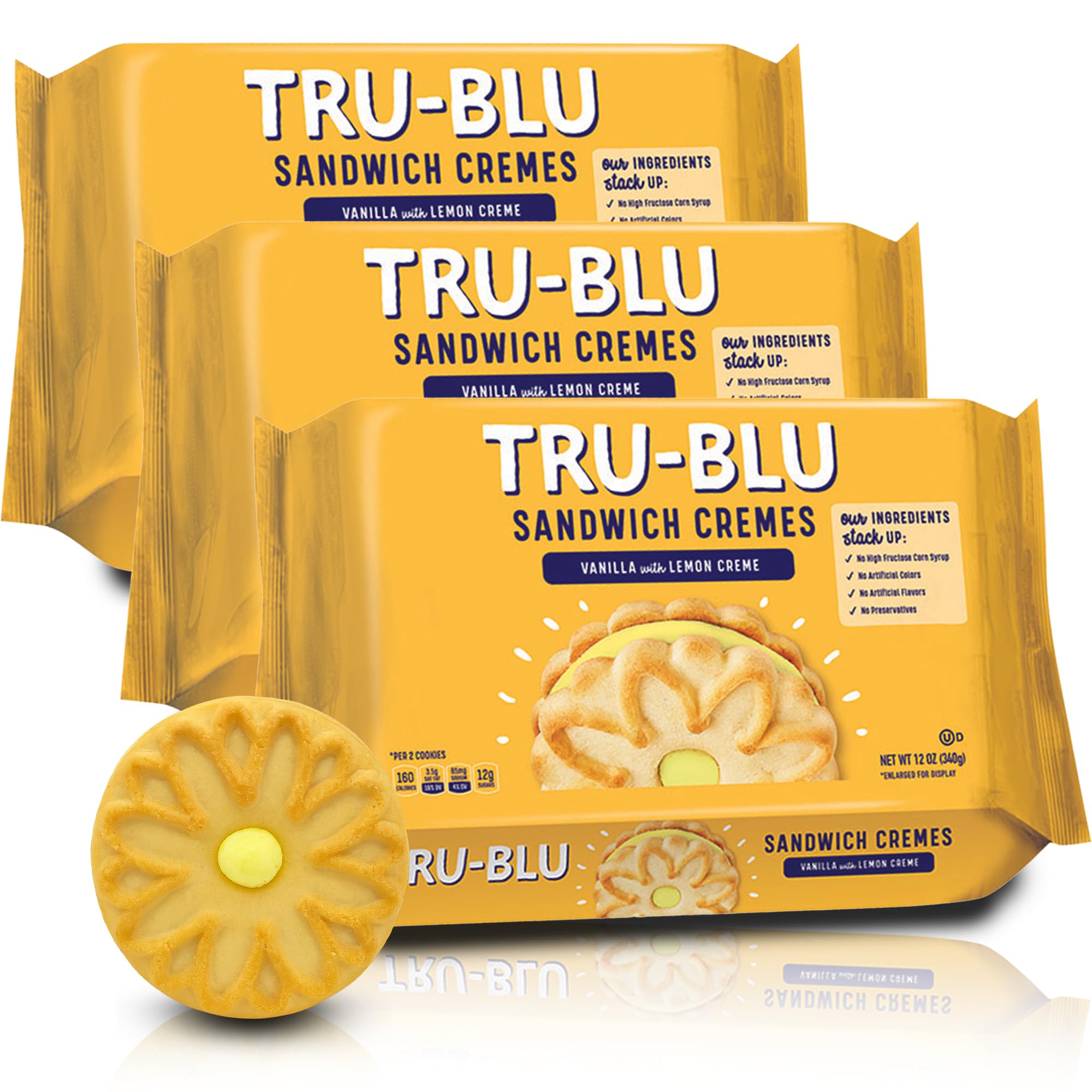 Amazon.com: Tru-Blu Vanilla Cookies with Lemon Creme | No