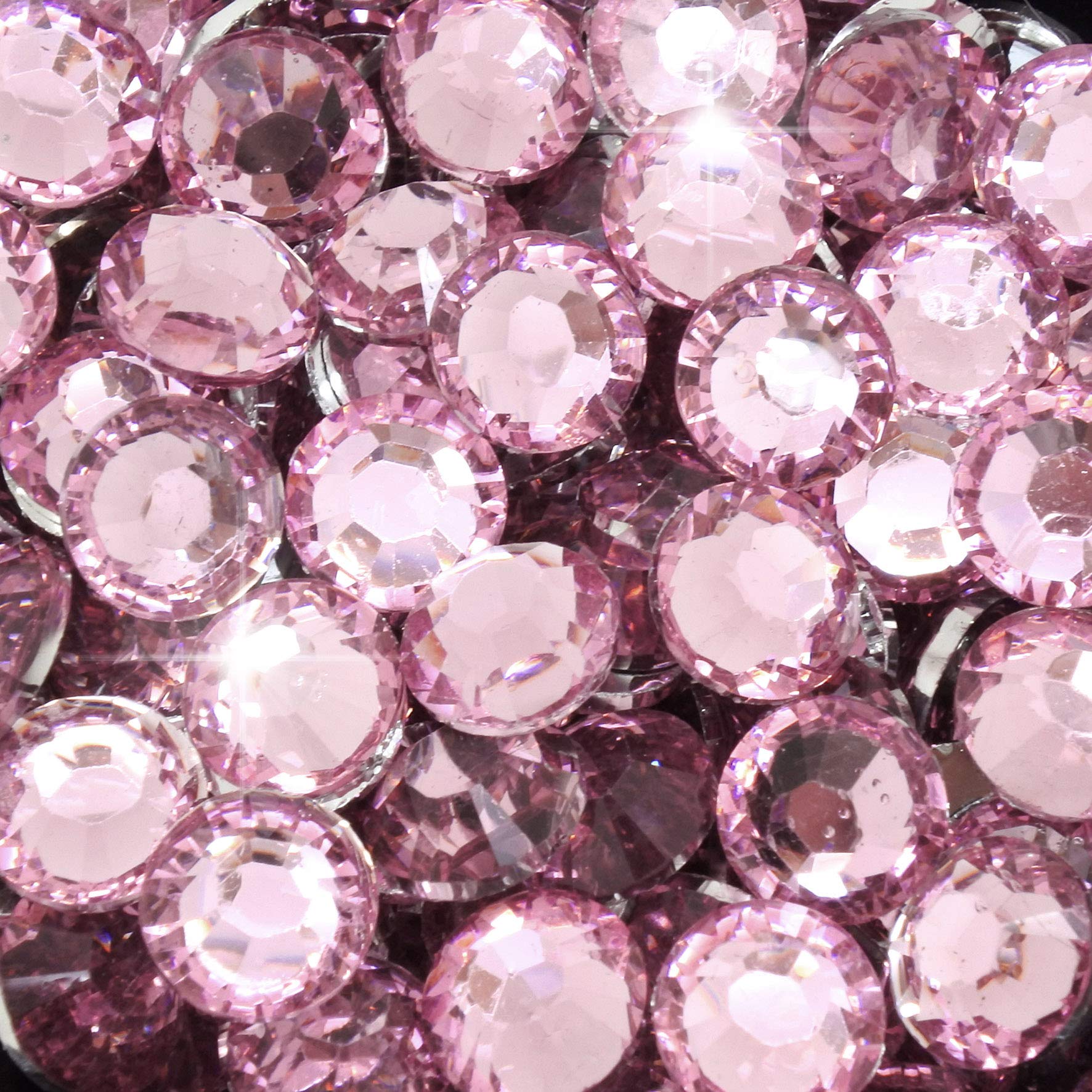 Little Snow Direct® Pack of 1000 Resin Crystal Flat Back Rhinestones Diamante Gems Nail Art & Crafts (Black, 4mm) — view 17