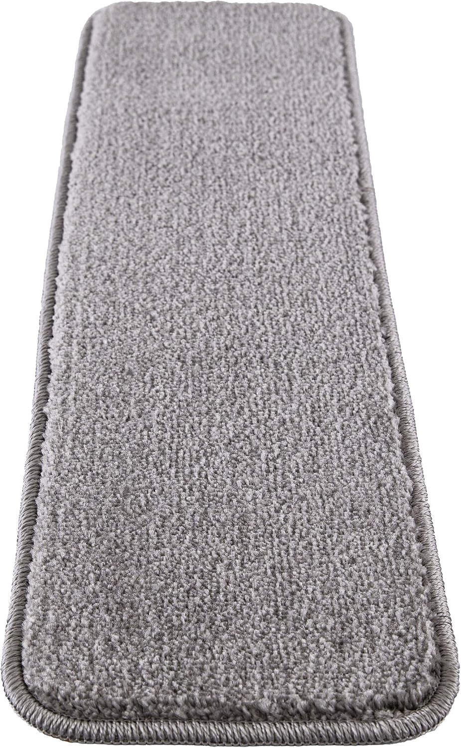Limited Stock Mod-Arte | Solo Collection | Stair Treads | Modern &Contemporary | Solid Colors | Rubber Backing Non-Slip | Gray | Set of 13 | 8.5 inches x 30 inches