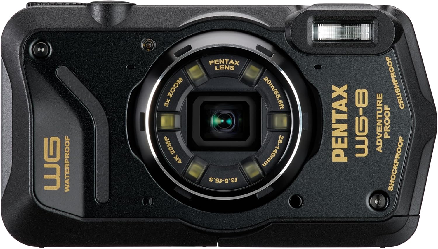 PENTAX WG-8 Black All-Weather Adventure Camera, Featuring...
