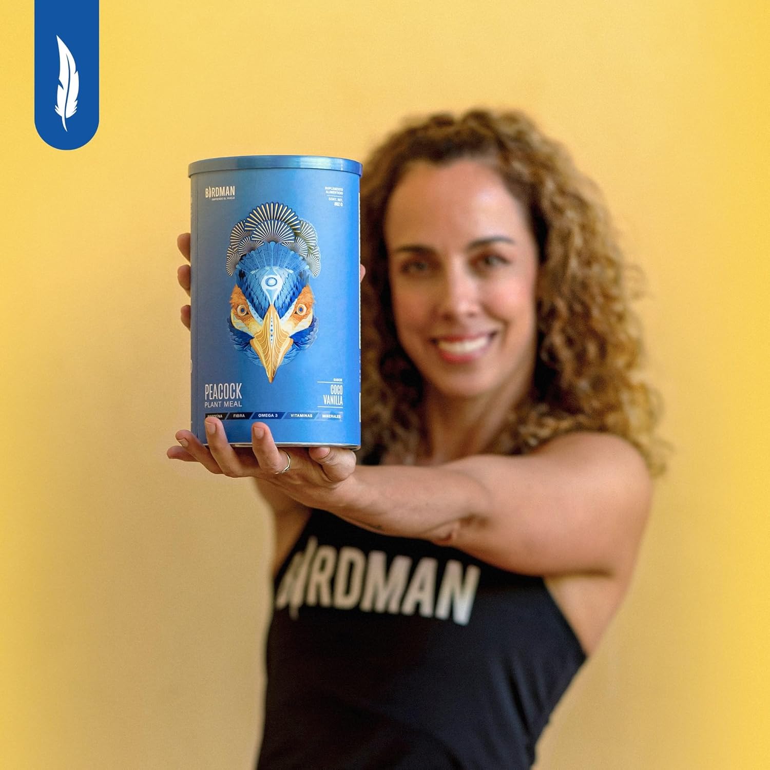 BIRDMAN Peacock Proteína Vegana Todo en Uno | 11 Vitaminas | Omega 3 | Fibra | Enzimas Digestivas | Adaptógenos | MCT Oil | Superalimentos | Zinc | Sin Gluten | Coco Vainilla |...
