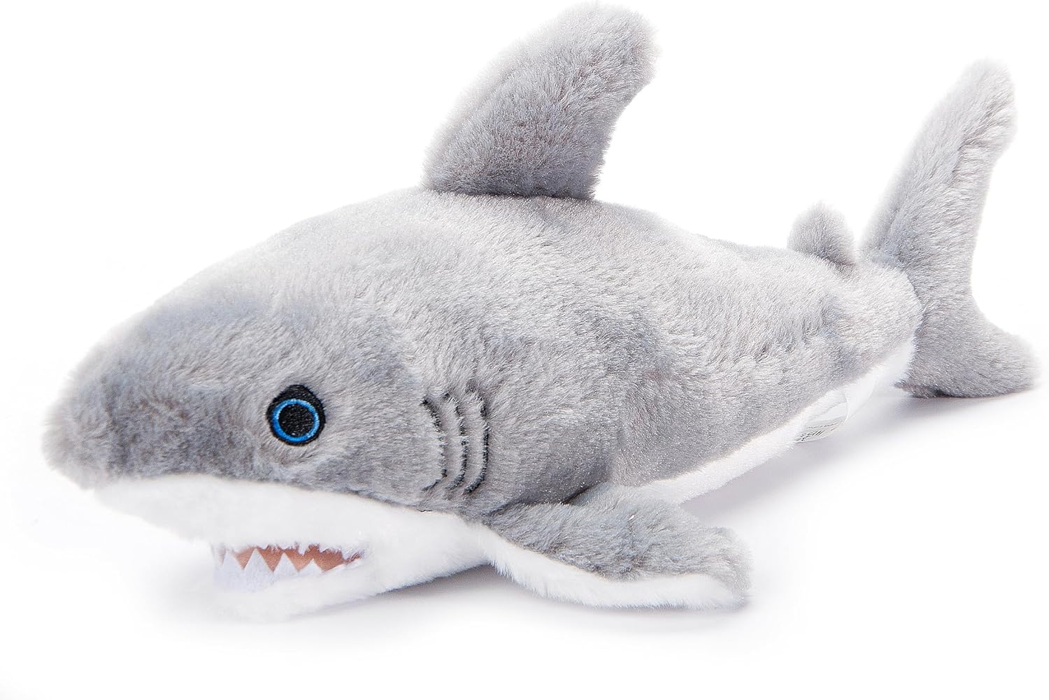 The Petting Zoo Great White Shark Stuffed Animal Plushie, Gifts for Kids, Earth Keeperz Sealife Animals, Zoologee Grey Great White Shark Plush Toy, 16 inches